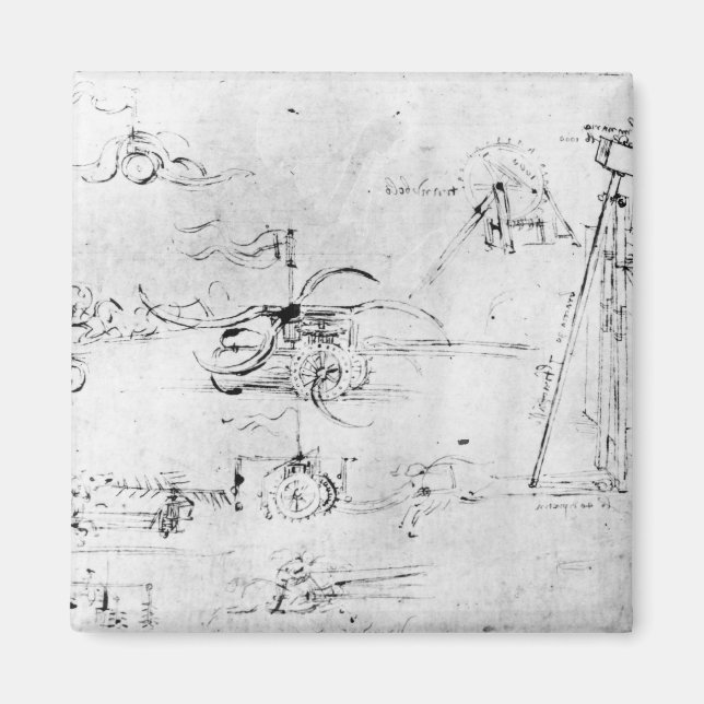 Waffentwürfe, Fol. 40v-a Magnet (Vorne)