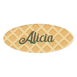 Waffle Cone Namenschild