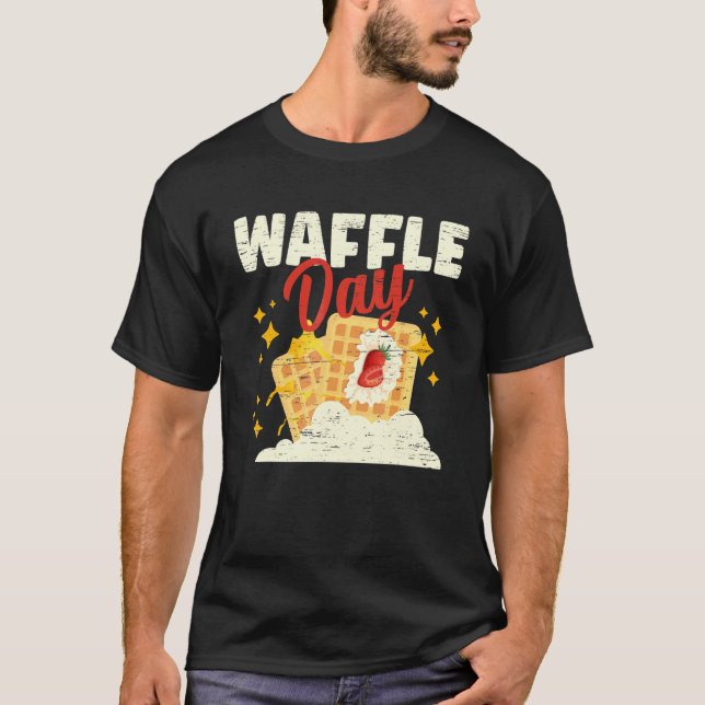 Waffle Day Cone Baking Breakfast Maker T-Shirt (Vorderseite)