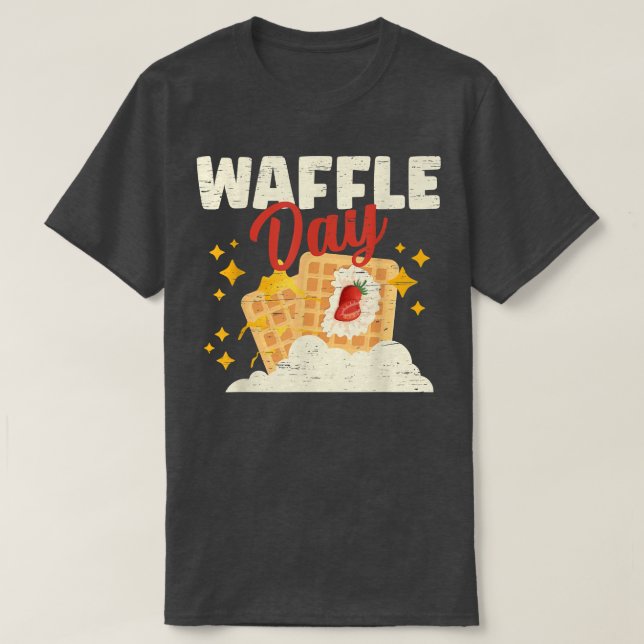 Waffle Day Cone Baking Breakfast Maker  T-Shirt (Design vorne)