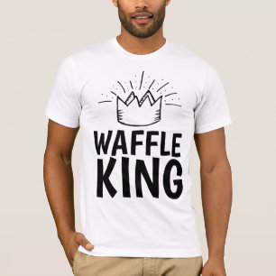 WAFFLE KING PAPA MENS T-shirts FUNNY