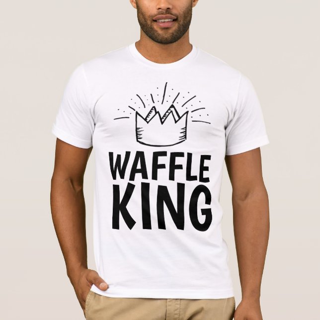 WAFFLE KING PAPA MENS T-shirts FUNNY (Devant)