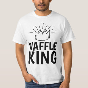 WAFFLE KING PAPA MENS T-shirts FUNNY