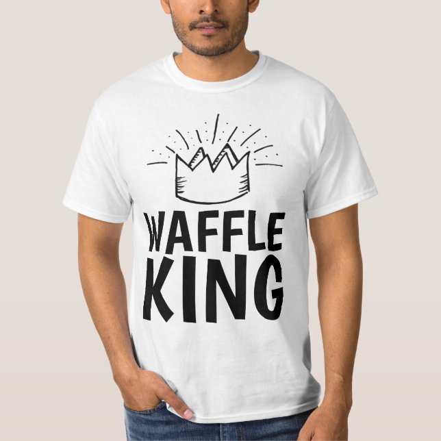 WAFFLE KING VATER MENS FUNNY T - Shirt (Vorderseite)