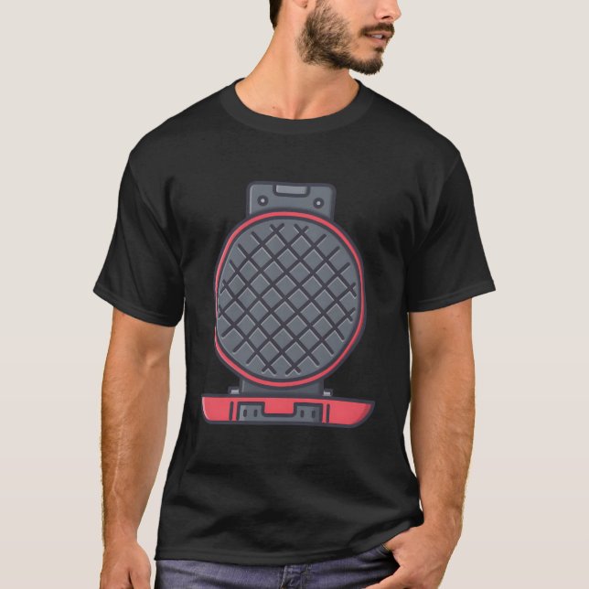 Waffle Maker Cast Griddle Waffle Waffeleisen T-Shirt (Vorderseite)