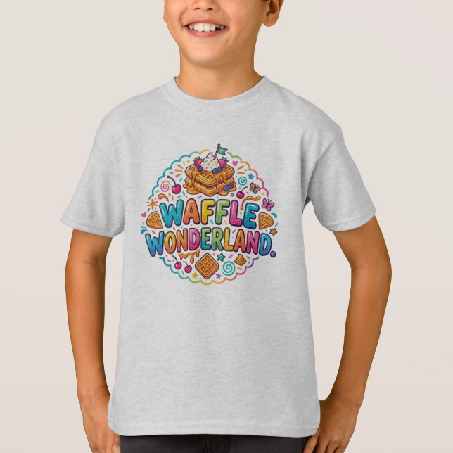 Waffle Wonderland – Süßer Frühstück-Traum Tee (Vorderseite)