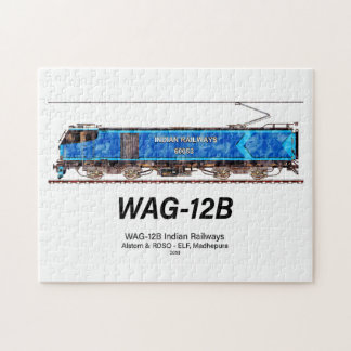 WAG-12B Lokomotive. Güterzug der indischen Eisenba