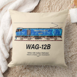 WAG-12B Lokomotive. Güterzug der indischen Eisenba Kissen