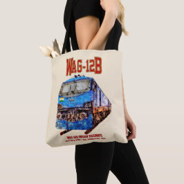 WAG-12B Lokomotive. Güterzug der indischen Eisenba Tasche