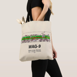 WAG-9 Lokomotive. Güterzug der indischen Eisenbahn Tasche
