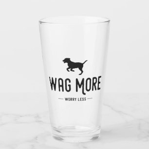 Wag mehr Besorgnis weniger Glas
