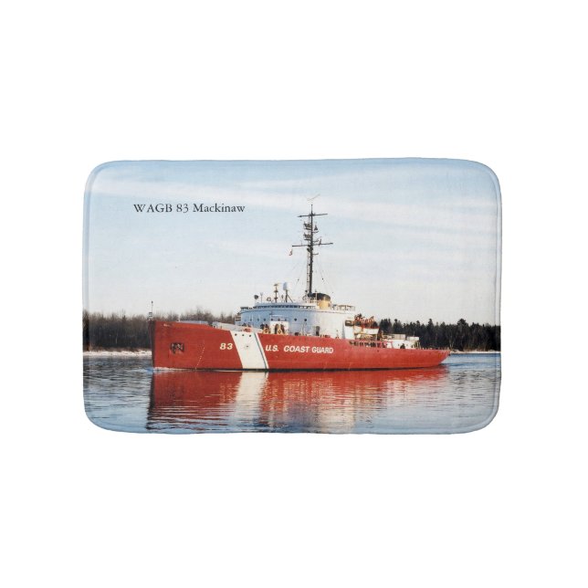 WAGB 83 Mackinaw Red Bathmat Badematte (Vorderseite)