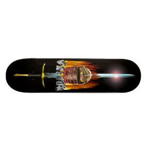 Wagemut- und Feuer-Skateboard Skateboard