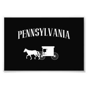 Wagen Pennsylvanias Amische Fotodruck