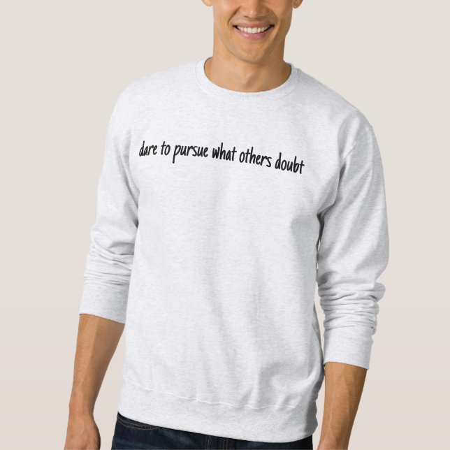 wagen Sie es, das einfache Sweatshirt der Männer z (Vorderseite)