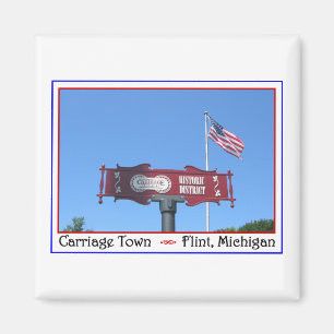 Wagen-Stadtfeuerstein-Michigan-Magnet Magnet