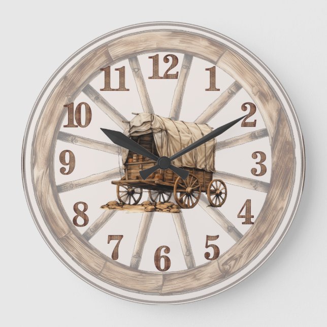 Wagenhalle mit Abdeckung der Wagenhalle 2 Große Wanduhr (Vorderseite)