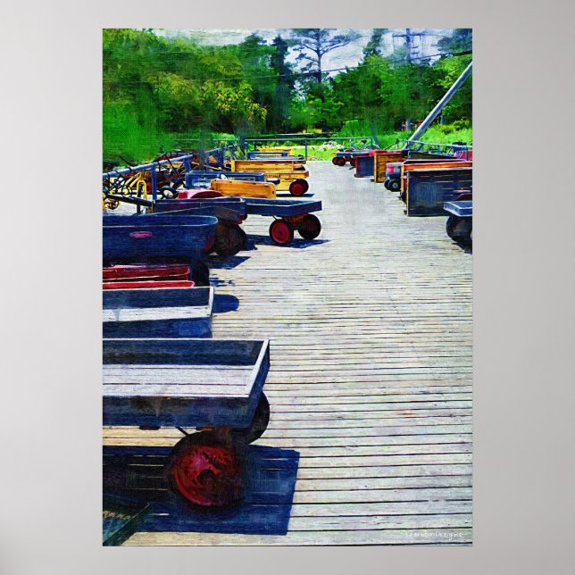 Wagenheber-Feuerinsel-Plakatwerbung Poster (Vorne)