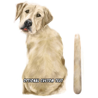 Wagenheber-Gelbe Labrador-Hundeschild-Aufkleber