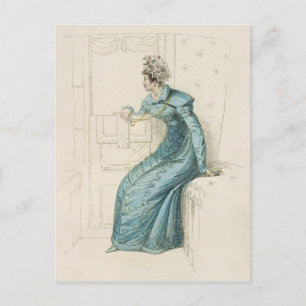 Wagenkleid, Modeplatte von Ackermanns Rep Postkarte