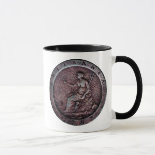 "Wagenrad" Penny-Tasse mit 1797 Briten Tasse