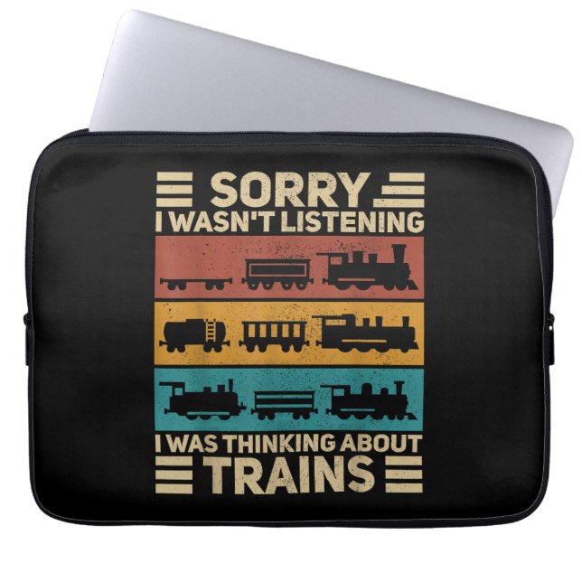 Wagenüberzug Modell Eisenbahnführer F Laptopschutzhülle (Vorderseite)