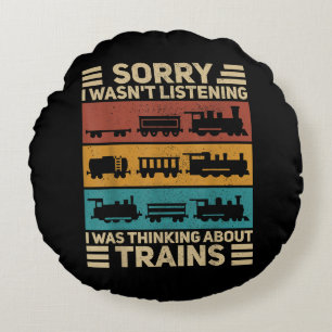 Wagenüberzug Modell Eisenbahnführer F Rundes Kissen