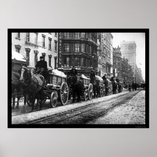 Wagenzug New York 1908 Poster