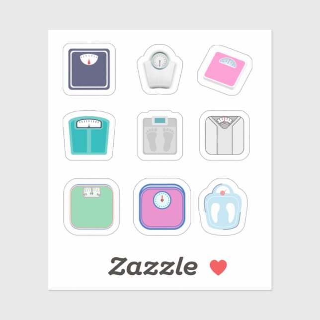 Wägestaffelungskleber Aufkleber (Blatt)