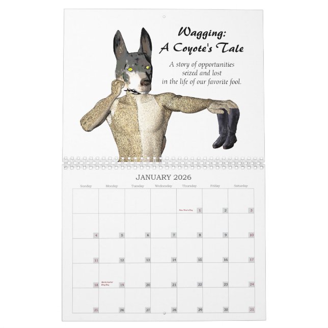 Wagging: Die Geschichte eines Kojoten Kalender (Jan 2026)
