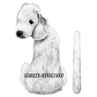 Wagging Wiper Bedlington Terrier Dog Car Sticker