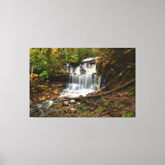 Wagner Falls im Herbst Leinwanddruck