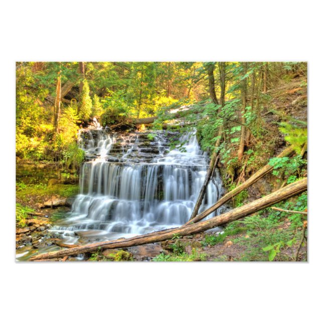 Wagner Falls, Michigan Fotodruck (Vorne)