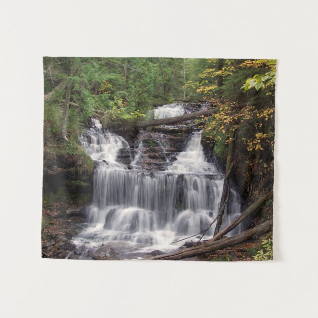 Wagner Falls Tapestation Wandteppich (Vorderseite (Horizontal))