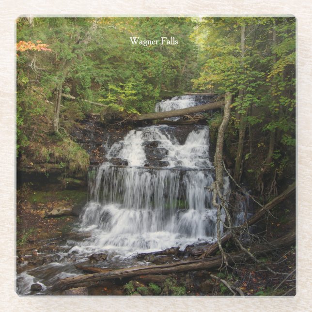 Wagner Falls Untersetzer (Vorderseite)