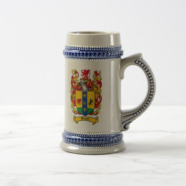 Wagner Wappen Stein Bierglas (Rechts)
