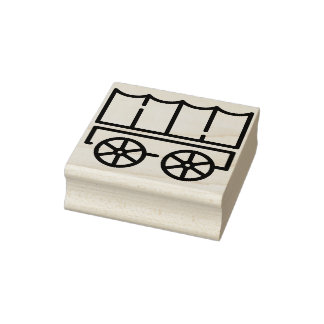 Wagon Cart Gummistempel
