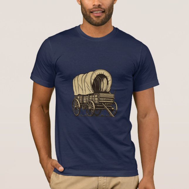 Wagon-Silhouette T-Shirt (Vorderseite)