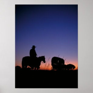Wagon Train 12 X 16 Foto Poster