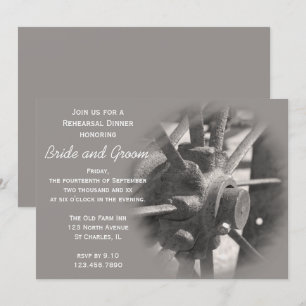 Wagon Wheel Country Rehearer Dîner Invitation