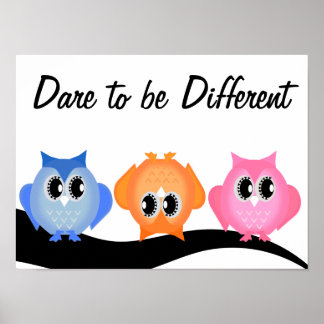 Wagt es, ein anderes Neon Hoot Owl Poster zu sein