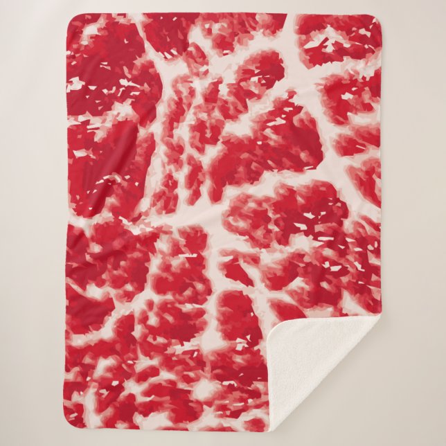 Wagyu Beef Plush Blanket Sherpadecke (Vorderseite)