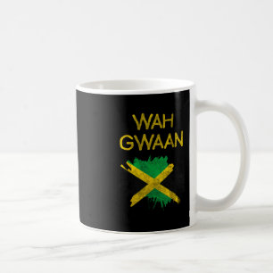 Wah Gwaan Jamaika-Flagge Jamaikanischer Stolz Regg Kaffeetasse