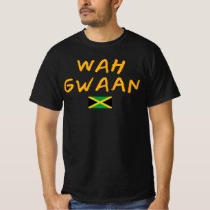 Wah Gwaes gute Vibes nur Rasta Reggae Roots Jamai T-Shirt