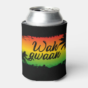 Wah Gwan Jamaican Whappen Rasta Flag Farben Dosenkühler