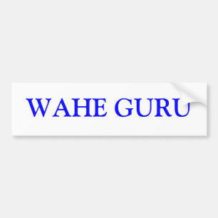 WAHE GURU AUTOAUFKLEBER