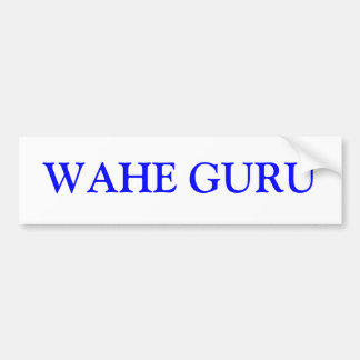 WAHE GURU AUTOAUFKLEBER