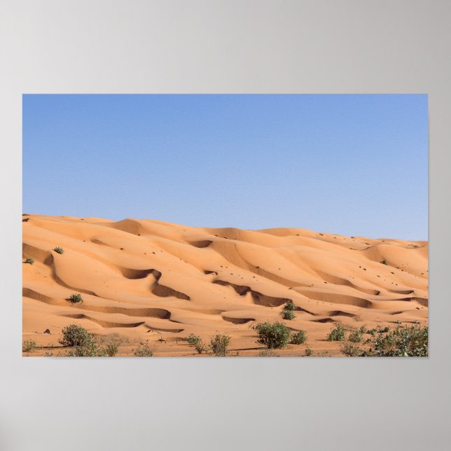 Wahiba Sands Wüste - Oman Poster (Vorne)