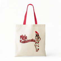 Wahine Pinup Mele Kalikimaka Weihnachtstasche 2