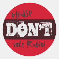 Wahl 2016 Bitte wählen Sie Rubio keinen Text